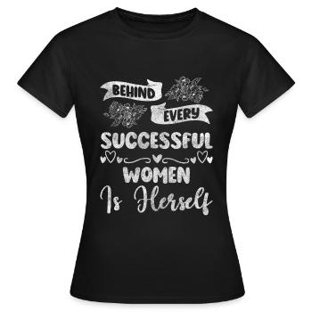 Weltfrauentag Emanzipation Rechte Zukunft - Frauen T-Shirt - Schwarz - Vorne - AI Model Female 172 dark (172cm)