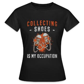 Chaussure Chaussure Collectionneur Love Striking - T-shirt Femme - noir - Devant - AI Model Female 172 dark (172cm)