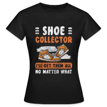 Des chaussures à la mode qui attirent l’attention - T-shirt Femme - noir - Devant - AI Model Female 172 dark (172cm)