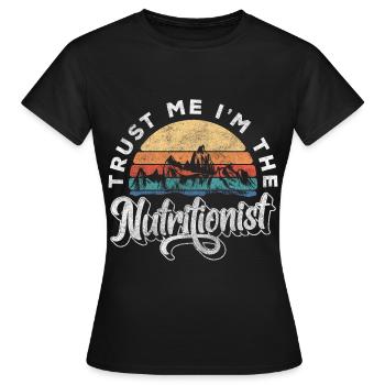 Nutritionniste Santé - T-shirt Femme - noir - Devant - AI Model Female 172 dark (172cm)
