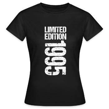 Geburtstag 1995 Limited Edition Jahrgang 1995 - Frauen T-Shirt - Schwarz - Vorne - AI Model Female 172 dark (172cm)