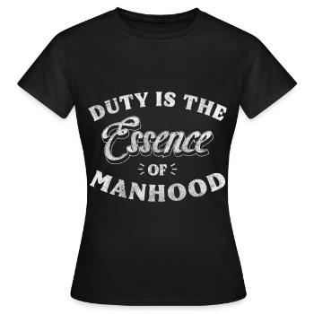La Journée des hommes célèbre l’honneur - T-shirt Femme - noir - Devant - AI Model Female 172 dark (172cm)