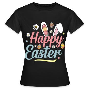 Joyeuses Pâques - T-shirt Femme - noir - Devant - AI Model Female 172 dark (172cm)