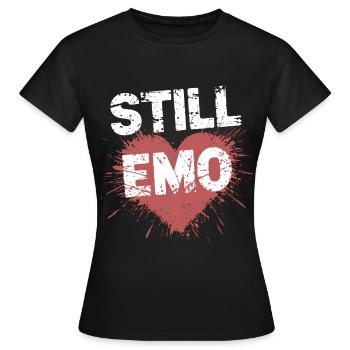 Toujours Emo ! Emo Goth Alternative - T-shirt Femme - noir - Devant - AI Model Female 172 dark (172cm)