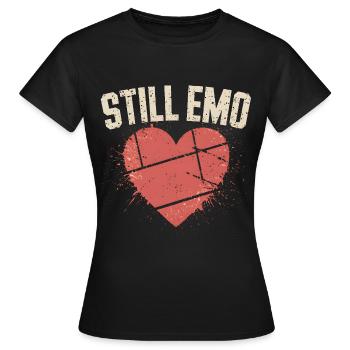 Toujours Emo ! Emo Goth Alternative - T-shirt Femme - noir - Devant - AI Model Female 172 dark (172cm)