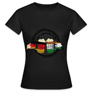 Beer Friends India Gift - Women's T-Shirt - black - Front - AI Model Female 172 dark (172cm)