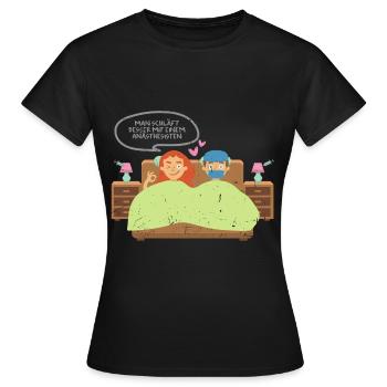 Idée de cadeau de blague sale anesthésiste - T-shirt Femme - noir - Devant - AI Model Female 172 dark (172cm)