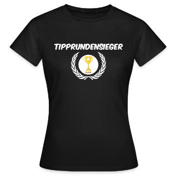 Tipprundensieger Tipprundenmeister Tippspielsieger - Frauen T-Shirt - Schwarz - Vorne - AI Model Female 172 dark (172cm)