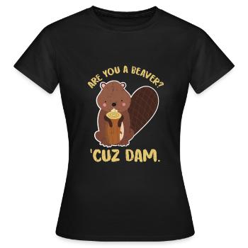 Biber - Frauen T-Shirt - Schwarz - Vorne - AI Model Female 172 dark (172cm)