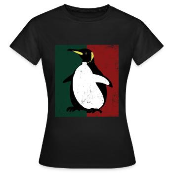 manchot - T-shirt Femme - noir - Devant - AI Model Female 172 dark (172cm)