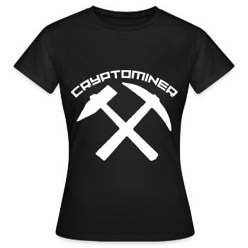 Bitcoin - T-shirt Femme - noir - Devant - AI Model Female 172 dark (172cm)