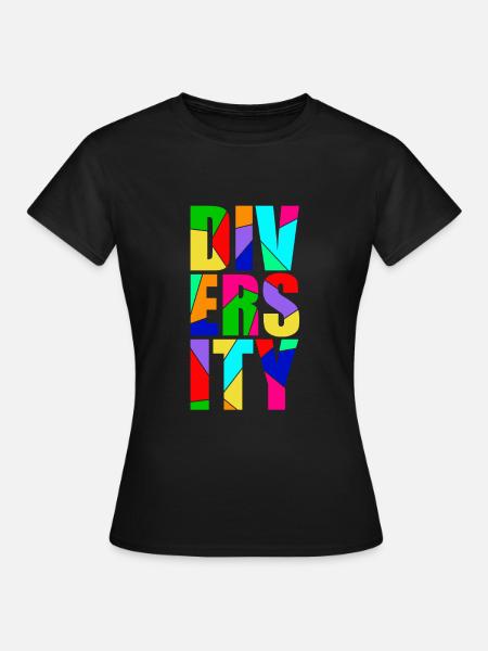 Diversity - Vielfalt - Toleranz - Frauen T-Shirt - Schwarz