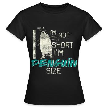 manchot - T-shirt Femme - noir - Devant - AI Model Female 172 dark (172cm)