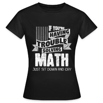 Mathematics Lustig - Women's T-Shirt - black - Front - AI Model Female 172 dark (172cm)