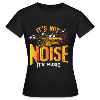 Cadeau trompette - T-shirt Femme - noir - Devant - AI Model Female 172 dark (172cm)