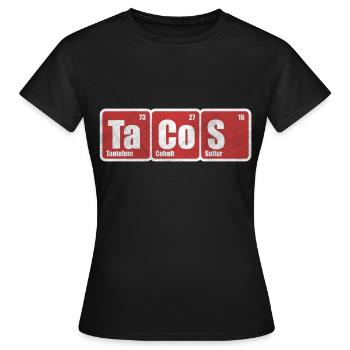 Taco - T-shirt Femme - noir - Devant - AI Model Female 172 dark (172cm)