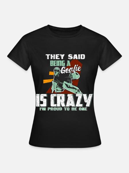 Eishockey Tormann Geschenk - Frauen T-Shirt - Schwarz