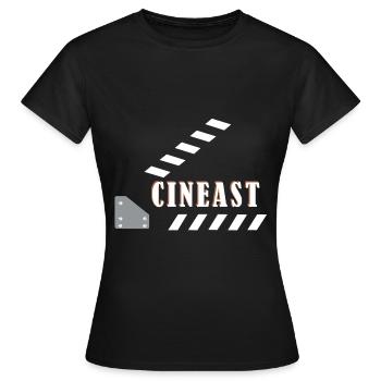 cinéaste - T-shirt Femme - noir - Devant - AI Model Female 172 dark (172cm)