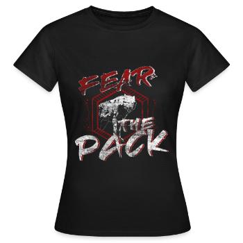 Wolf wolf pack - Women's T-Shirt - black - Front - AI Model Female 172 dark (172cm)