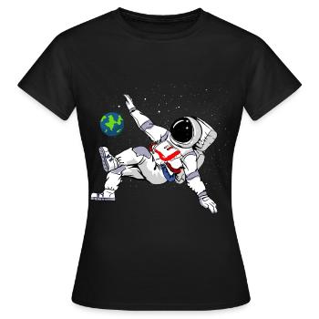 Bicyclette astronaute - T-shirt Femme - noir - Devant - AI Model Female 172 dark (172cm)