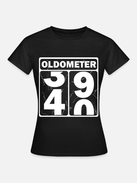 Oldometer - Frauen T-Shirt - Schwarz