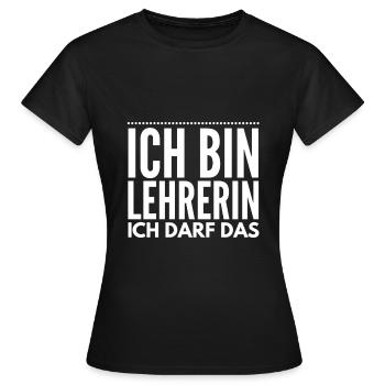 Lehrerin/Pädagogin/Schule/Lehren/Lehramt/Lehrer - Frauen T-Shirt - Schwarz - Vorne - AI Model Female 172 dark (172cm)