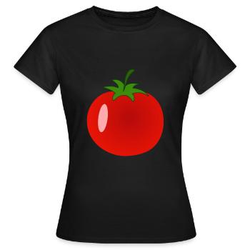 Tomato - Women's T-Shirt - black - Front - AI Model Female 172 dark (172cm)