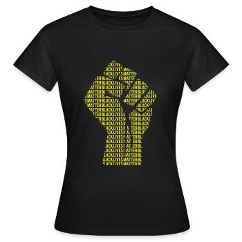 Black Lives Matter - Frauen T-Shirt - Schwarz - Vorne - AI Model Female 172 dark (172cm)