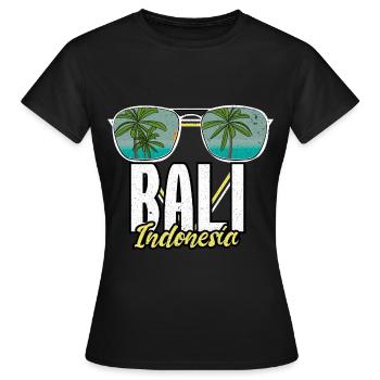 Bali Erinnerungen Geschenkidee - Frauen T-Shirt - Schwarz - Vorne - AI Model Female 172 dark (172cm)