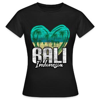 Bali Asien - Frauen T-Shirt - Schwarz - Vorne - AI Model Female 172 dark (172cm)