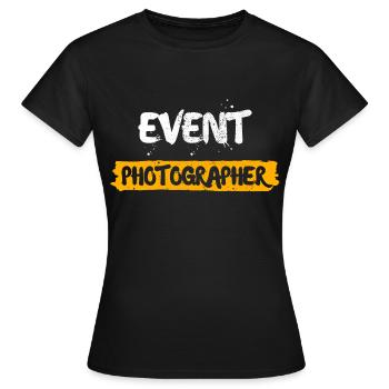 Event Fotograf - Frauen T-Shirt - Schwarz - Vorne - AI Model Female 172 dark (172cm)