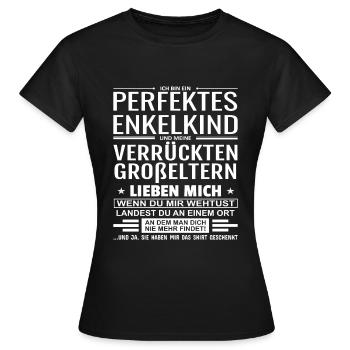 Enkelkind Enkel Spruch Großeltern - Frauen T-Shirt - Schwarz - Vorne - AI Model Female 172 dark (172cm)