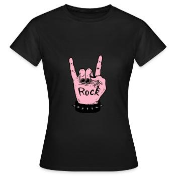ROCK! - Women's T-Shirt - black - Front - AI Model Female 172 dark (172cm)