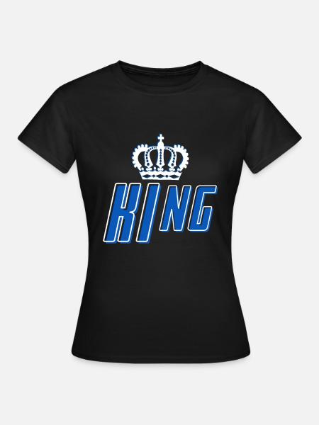 König König der Liebe - Frauen T-Shirt - Schwarz