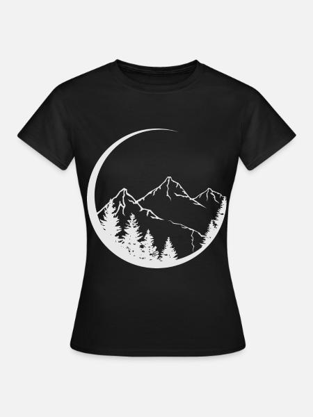 Cadeau d’anniversaire pour les montagnes et les randonneurs - T-shirt Femme - noir