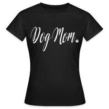 Dog Mom white - Women's T-Shirt - black - Front - AI Model Female 172 dark (172cm)