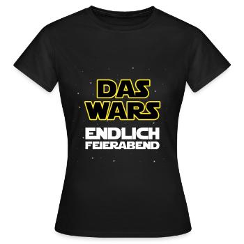 Das wars, endlich Feierabend - Frauen T-Shirt - Schwarz - Vorne - AI Model Female 172 dark (172cm)