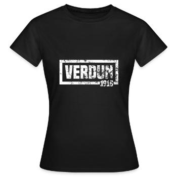 Verdun 1916 - T-shirt Femme - noir - Devant - AI Model Female 172 dark (172cm)