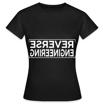 L’ingénierie à l’envers - T-shirt Femme - noir - Devant - AI Model Female 172 dark (172cm)