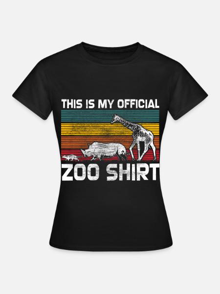 Zoo Zoobesucher Tiere Geschenkidee - Frauen T-Shirt - Schwarz