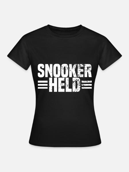 snooker held - Frauen T-Shirt - Schwarz