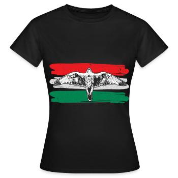 Ungarn Herkunft Geschenkidee - Frauen T-Shirt - Schwarz - Vorne - AI Model Female 172 dark (172cm)