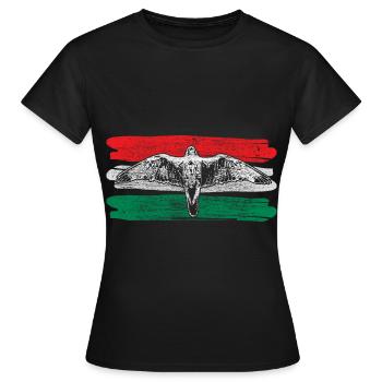 Hongrie Europe Idée de cadeaux - T-shirt Femme - noir - Devant - AI Model Female 172 dark (172cm)