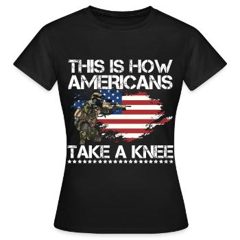 L’armée - T-shirt Femme - noir - Devant - AI Model Female 172 dark (172cm)