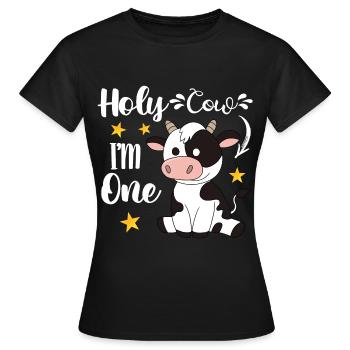 1. Geburtstag - Frauen T-Shirt - Schwarz - Vorne - AI Model Female 172 dark (172cm)