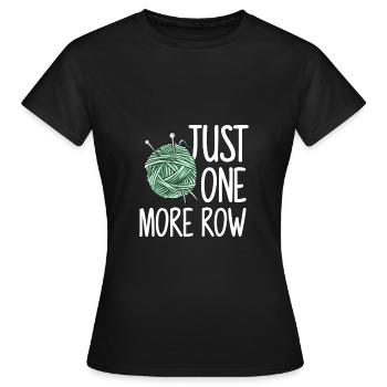 Tricot au crochet fait à la main - T-shirt Femme - noir - Devant - AI Model Female 172 dark (172cm)