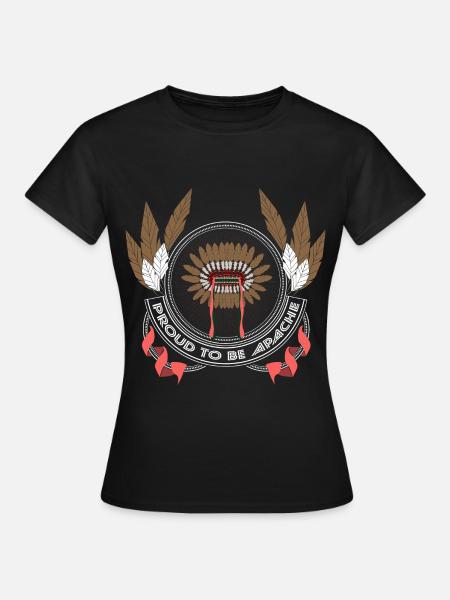 Indianer Ureinwohner Federn - Frauen T-Shirt - Schwarz