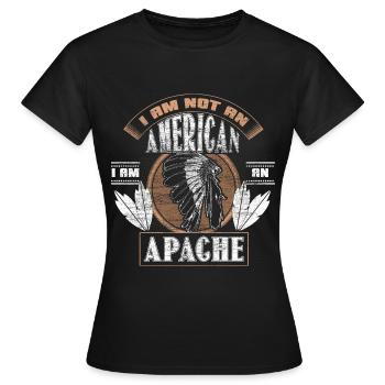 Indianer Nordamerika Cowboys Geschenkidee - Frauen T-Shirt - Schwarz - Vorne - AI Model Female 172 dark (172cm)