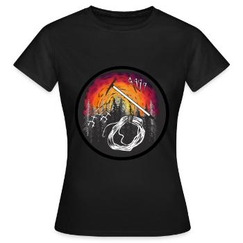 Alpinisme Alpinisme Alpinisme Escalade - T-shirt Femme - noir - Devant - AI Model Female 172 dark (172cm)