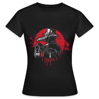 Gruseliger Arzt Plague - Frauen T-Shirt - Schwarz - Vorne - AI Model Female 172 dark (172cm)